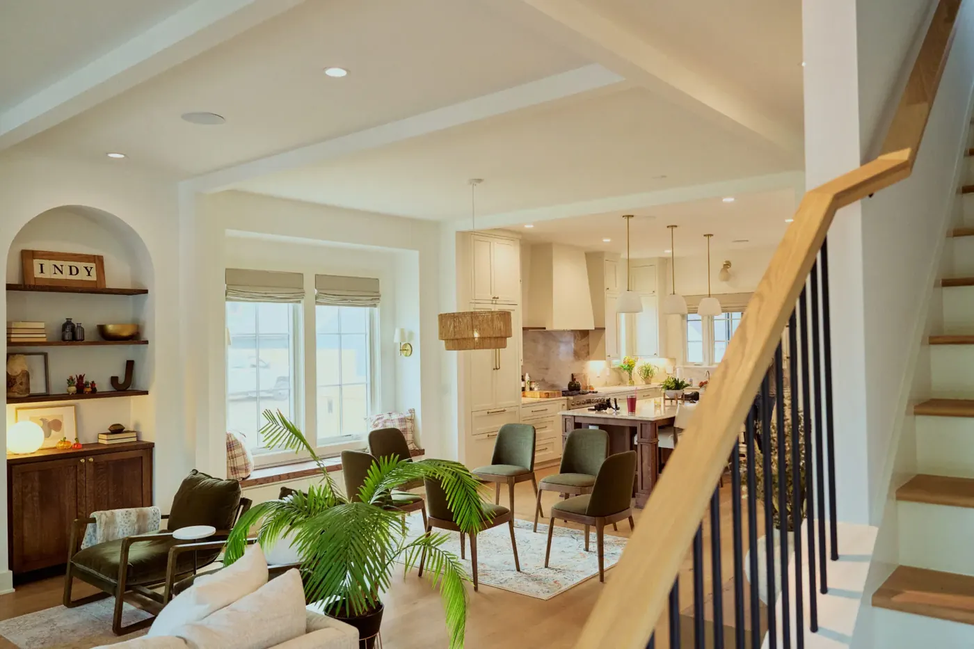 Cellular shades in a Clermont living room